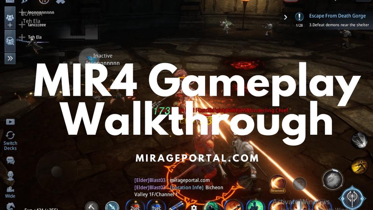 'Video thumbnail for Mir4 Gameplay Walkthrough (Short Gameplay)'