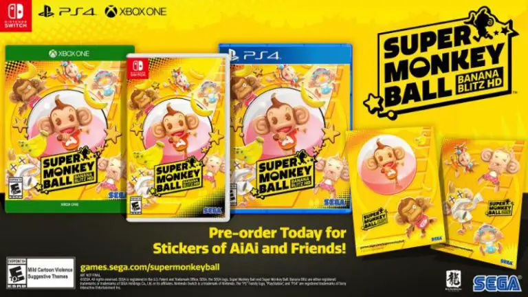 Super Monkey Ball Banana Blitz HD pre-orders include collectible stickers