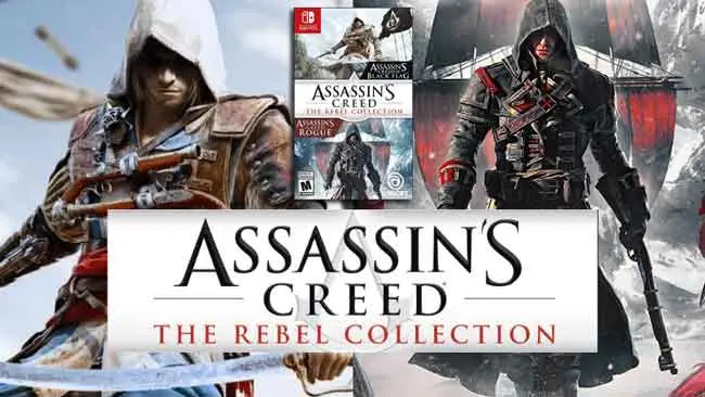Box art, price revealed for Assassin’s Creed: The Rebel Collection on Switch