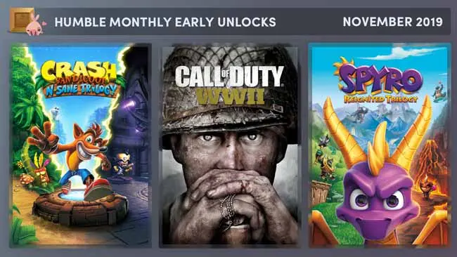 Humble Monthly is killing it this month with three big-name games