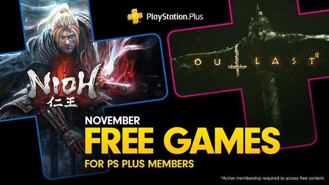 Nioh, Outlast 2 headline PlayStation Plus in November