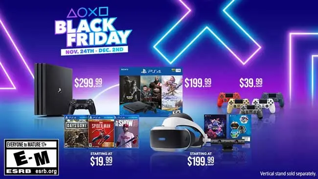 Sony confirms PS4, PSVR, PS4 Pro Black Friday and Cyber Monday deals
