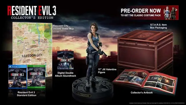 GameStop lands exclusive Resident Evil 3 Collector’s Edition