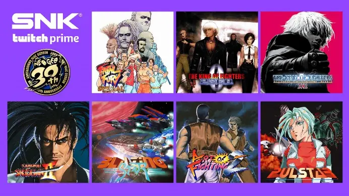 SNK Twitch Prime free games