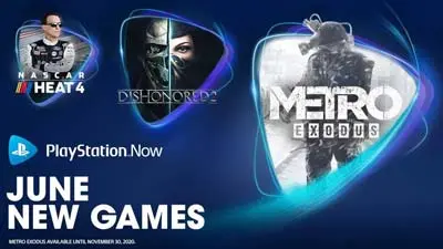 PlayStation Now adds Metro Exodus, Dishonored 2, NASCAR Heat 4