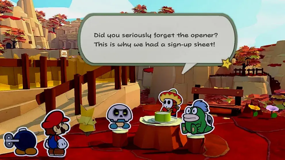 Paper Mario: The Origami King screenshot Shy Guy Bob-omb