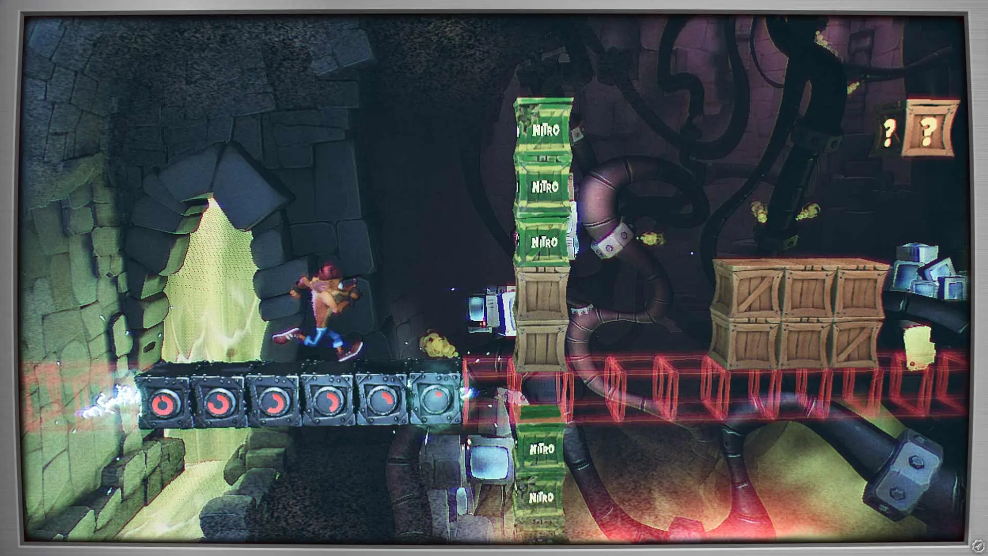Crash Bandicoot 4: It's About Time flashback level screenshot