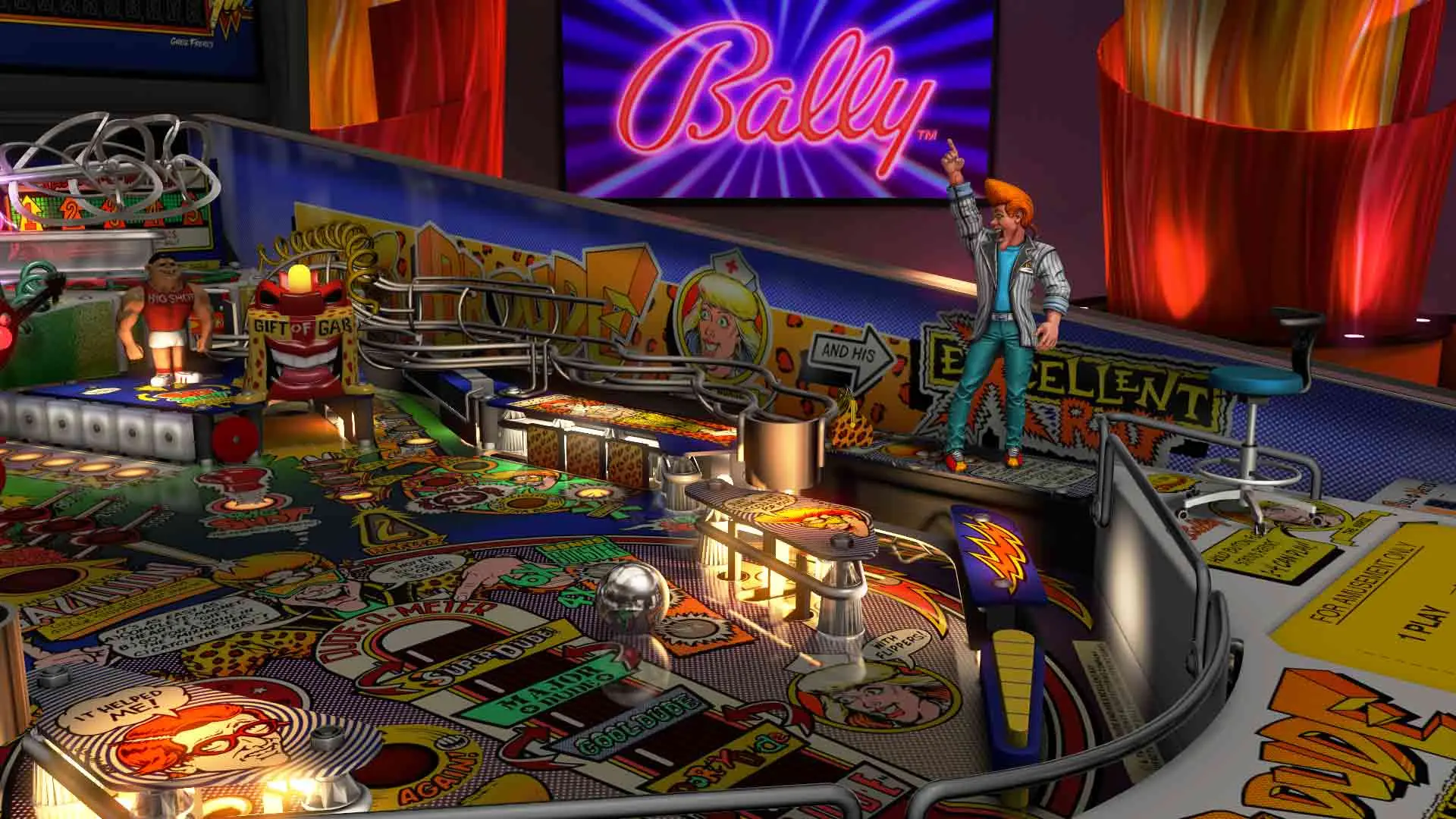 Dr. Dude and His Excellent Ray table in Williams Pinball: Volume 6 for Pinball FX3
