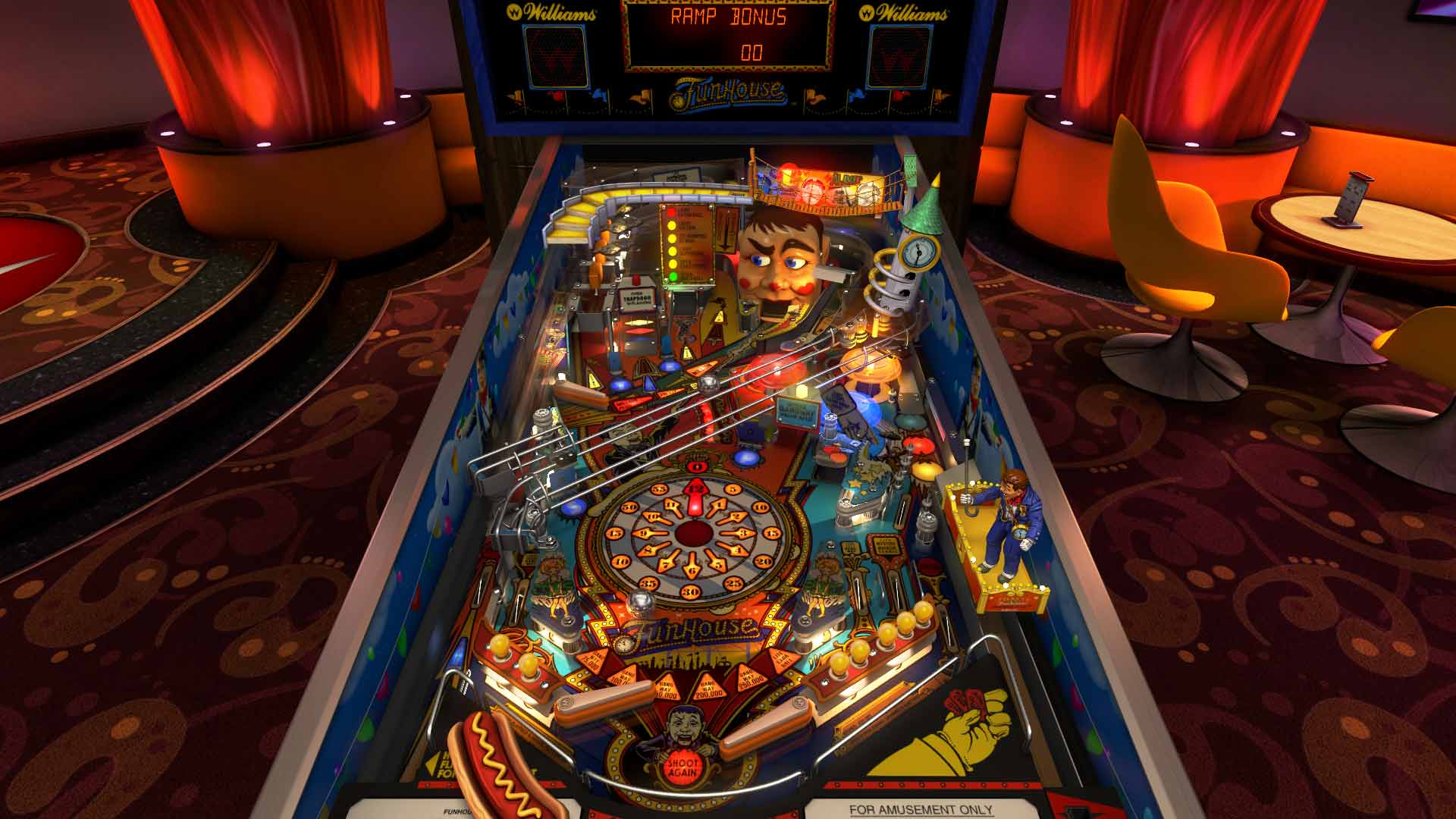 Funhouse table in Williams Pinball: Volume 6 for Pinball FX3