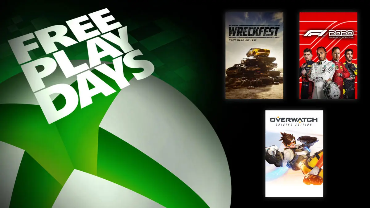Xbox Free Play Days: F1 2020, Wreckfest, and Overwatch