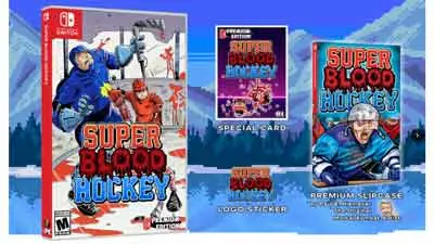 Super Blood Hockey gets physical edition with extras on Nintendo Switch