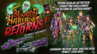 Borderlands 3 Bloody Harvest event kicks off in time for Halloween