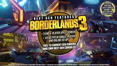 Borderlands 3 free next-gen upgrade available at PS5, Xbox Series X launch