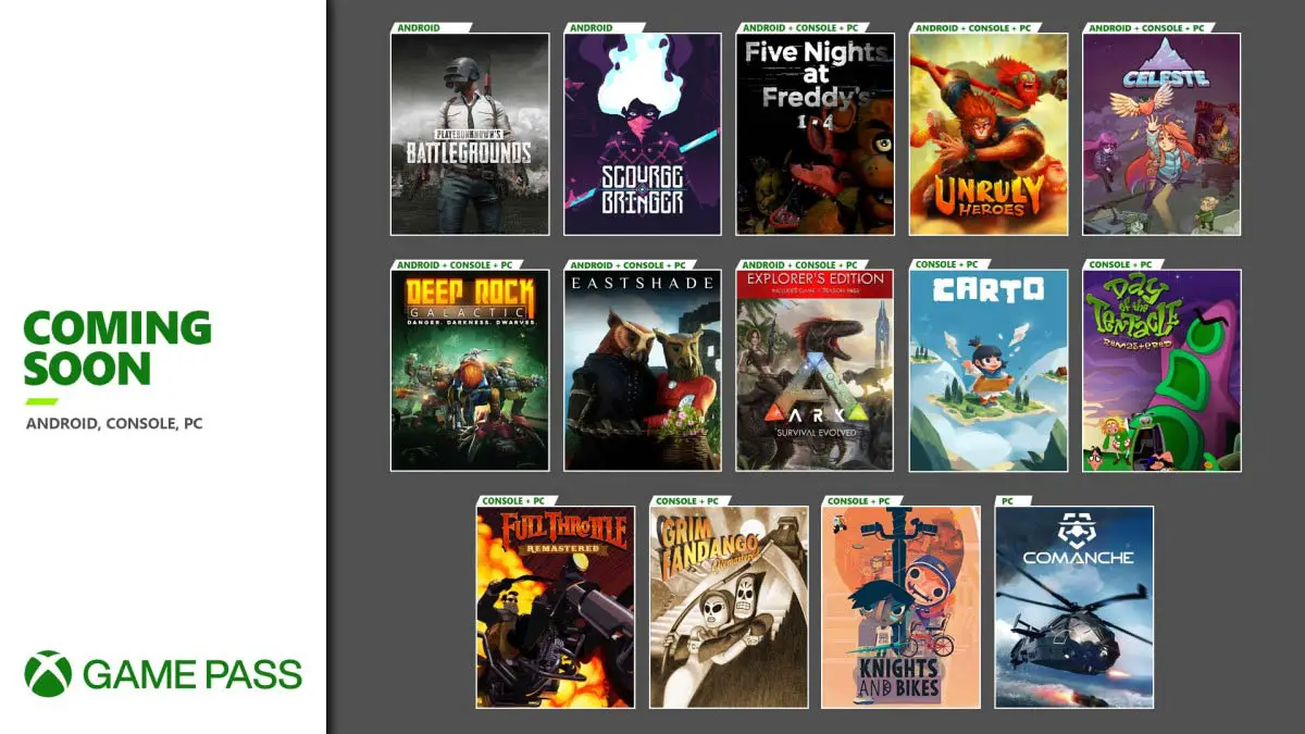 salto Clan Verward zijn Celeste, Grim Fandango Remastered, and more coming to Xbox Game Pass - Game  Freaks 365