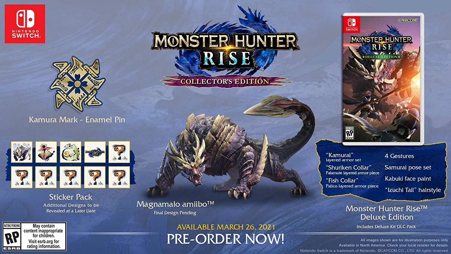 Monster Hunter Rise: Collector's Edition Magnamalo Amiibo