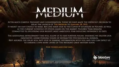The Medium delayed until 2021