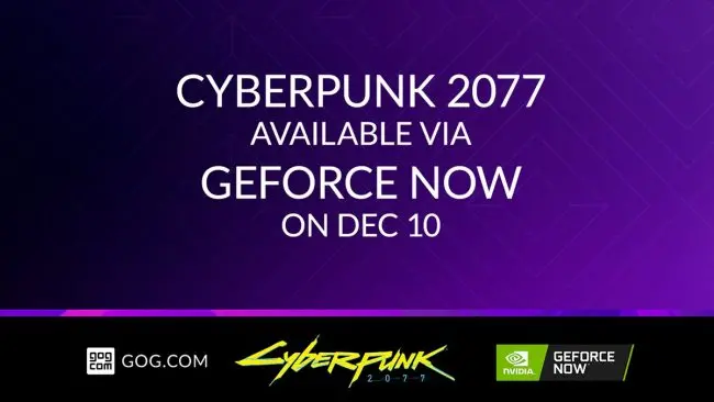 Cyberpunk 2077 Geforce Now