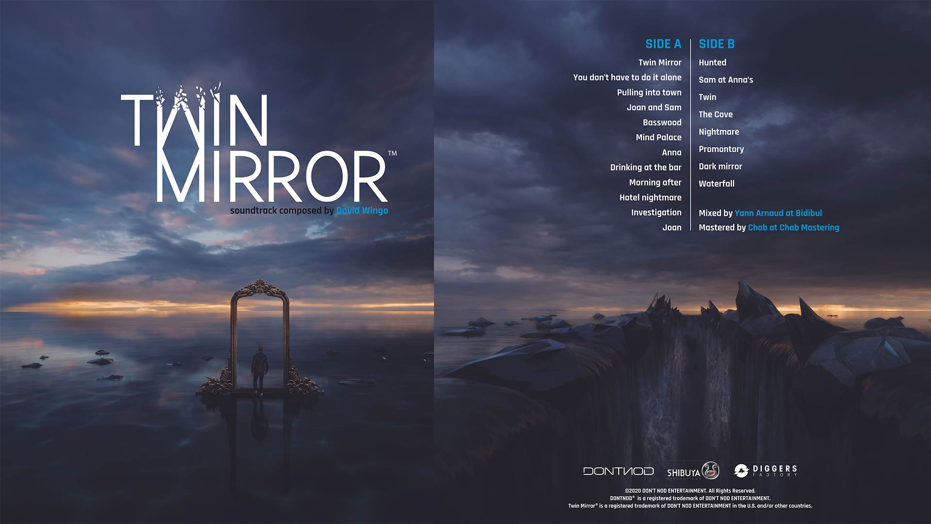 Twin Mirror limited edition vinyl original soundtrack cover