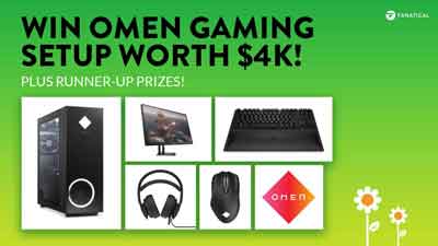 Fanatical giving away $4,000 Omen gaming PC setup