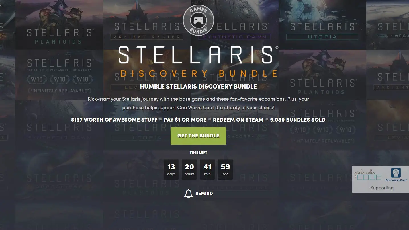 Humble Stellaris Discovery Game Bundle