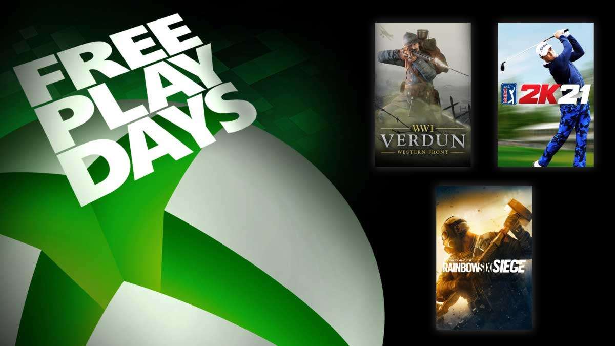 Xbox Free Play Days: Rainbow Six Siege, Verdun, PGA Tour 2K21