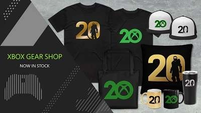 Xbox Gear Shop is offering a special Xbox 20th anniversary collection
