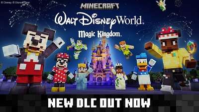 Minecraft x Walt Disney World Magic Kingdom Adventure DLC out now