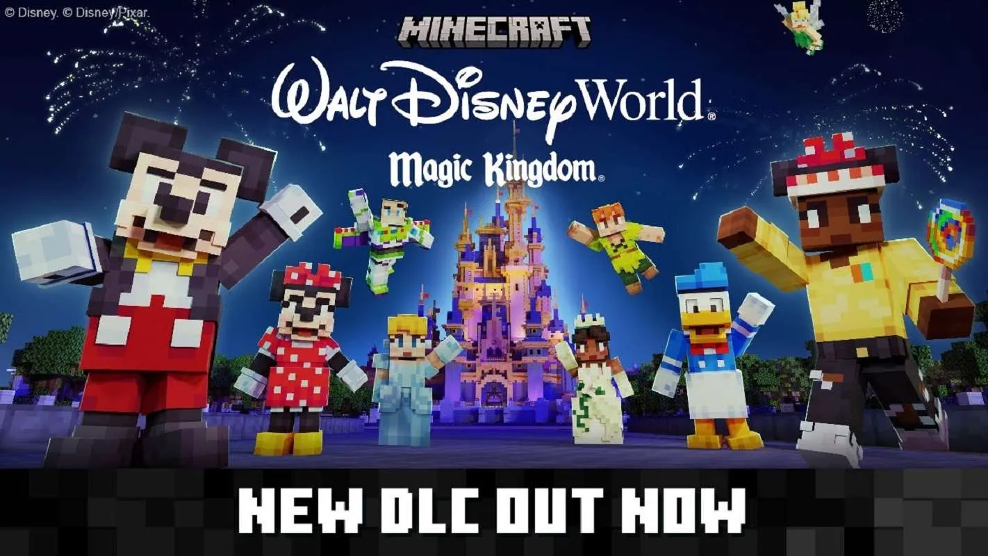 Minecraft x Walt Disney World Magic Kingdom Adventure