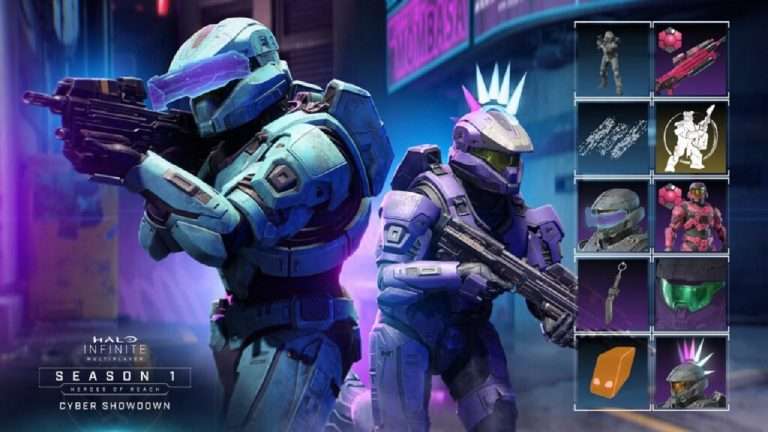 Halo Infinite cyberpunk event Cyber Showdown is now live