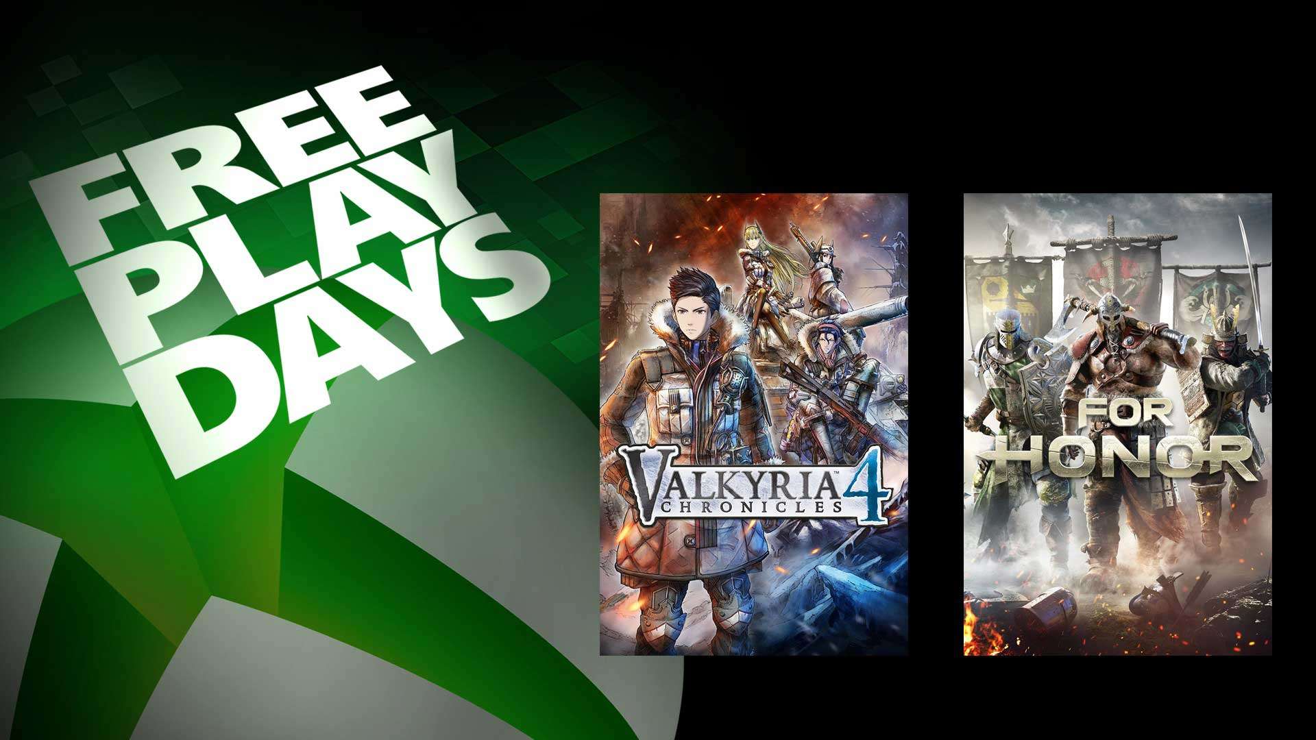 Valkyria Chronicles 4 and For Honor are featured as part of this weekend's Xbox Free Play Days.