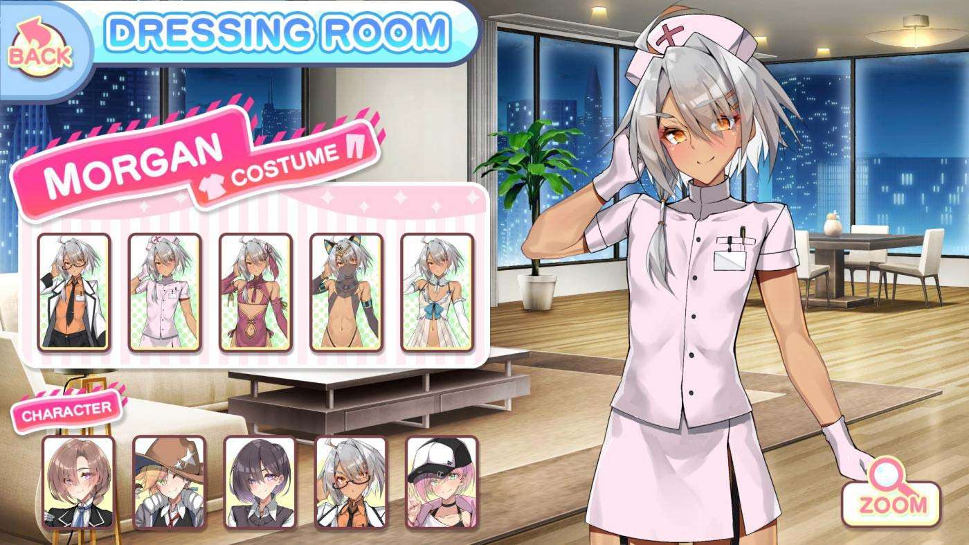 Otoko Cross: Pretty Boys Mahjong Solitaire is a puzzle game with crossdressers playing mahjong