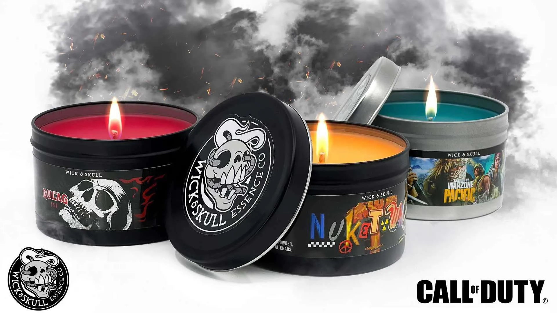 Call of Duty lights up the night with new Wick & Skull candles