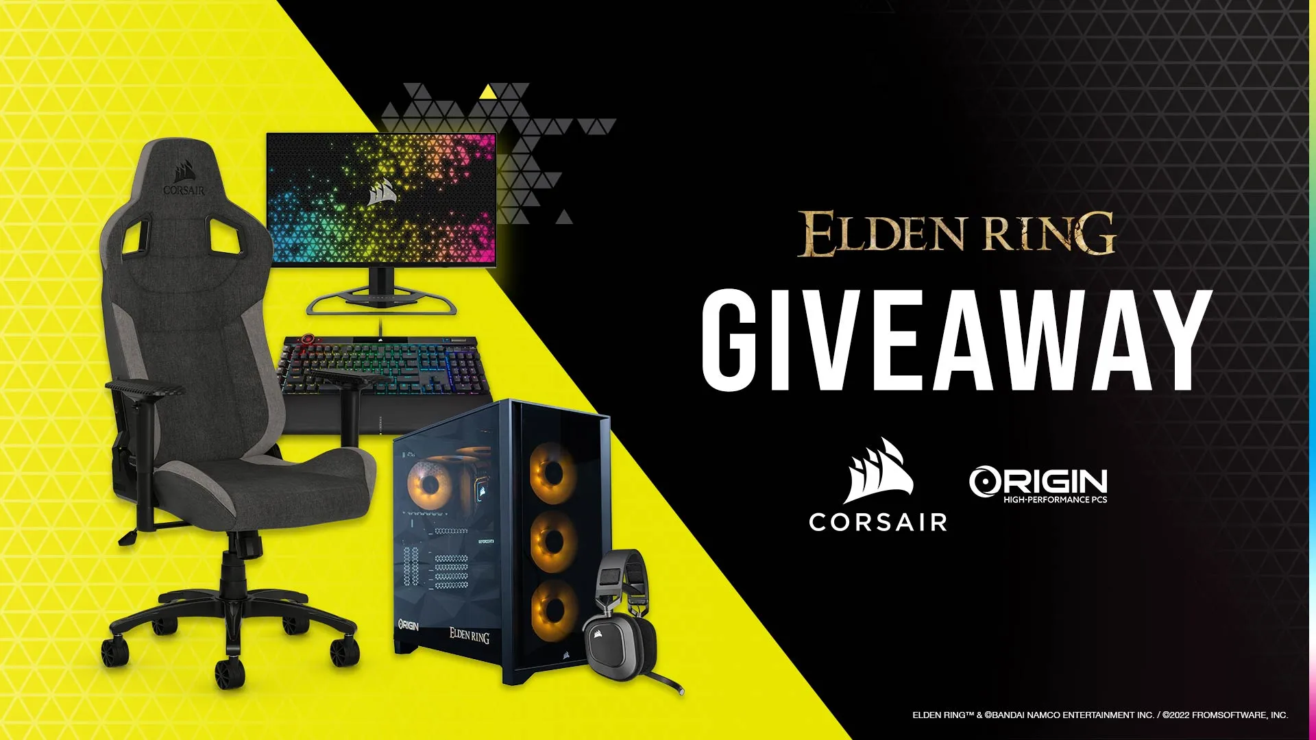 GIVEAWAY: Win a custom Elden Ring-themed Millennium Desktop PC, gaming chair, and more