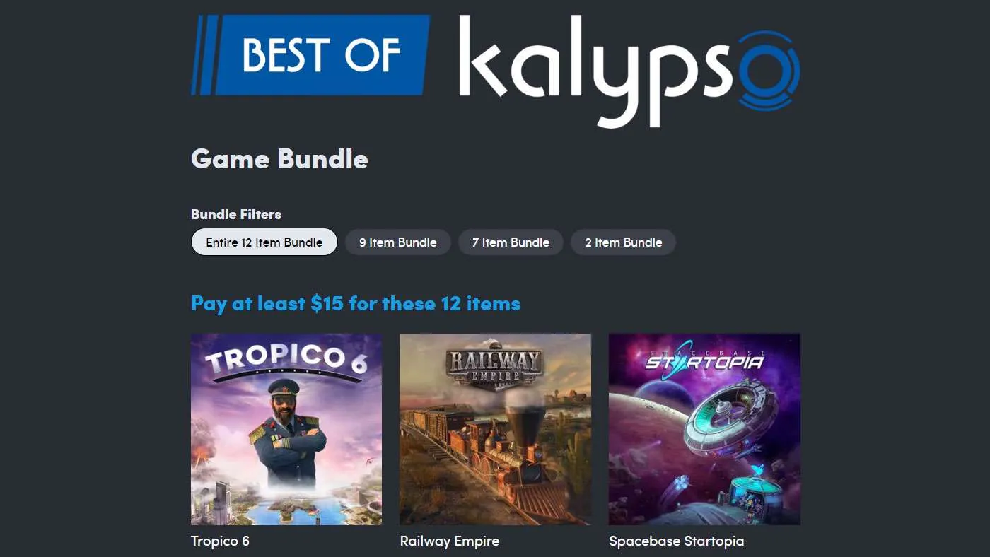 Humble Best of Kalypso Bundle includes Dungeons, Tropico games, and more
