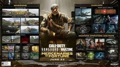 Call of Duty: Vanguard and Warzone Mercenaries of Fortune launches this week
