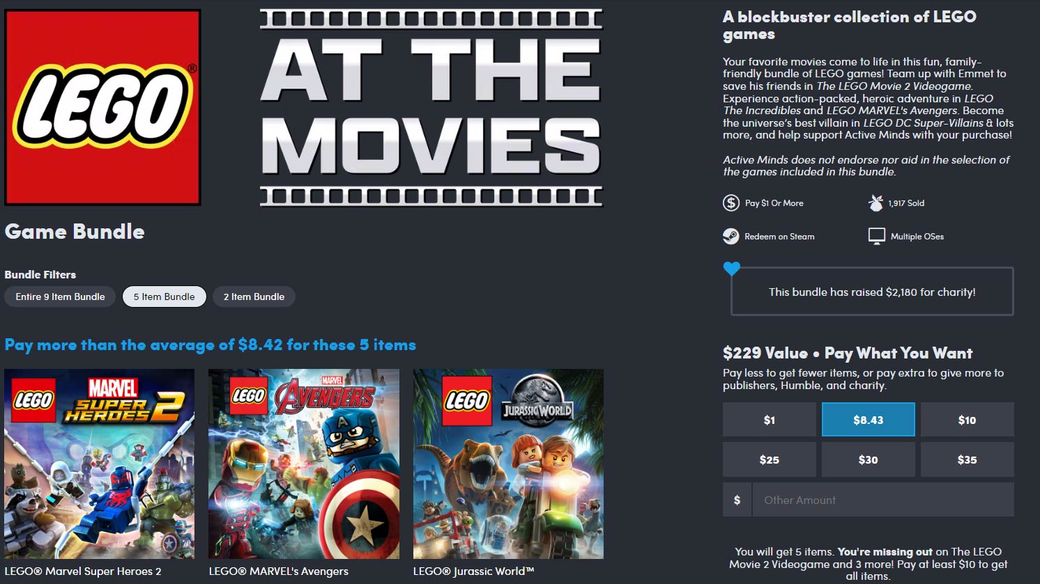 Humble LEGO at the Movies Bundle out now