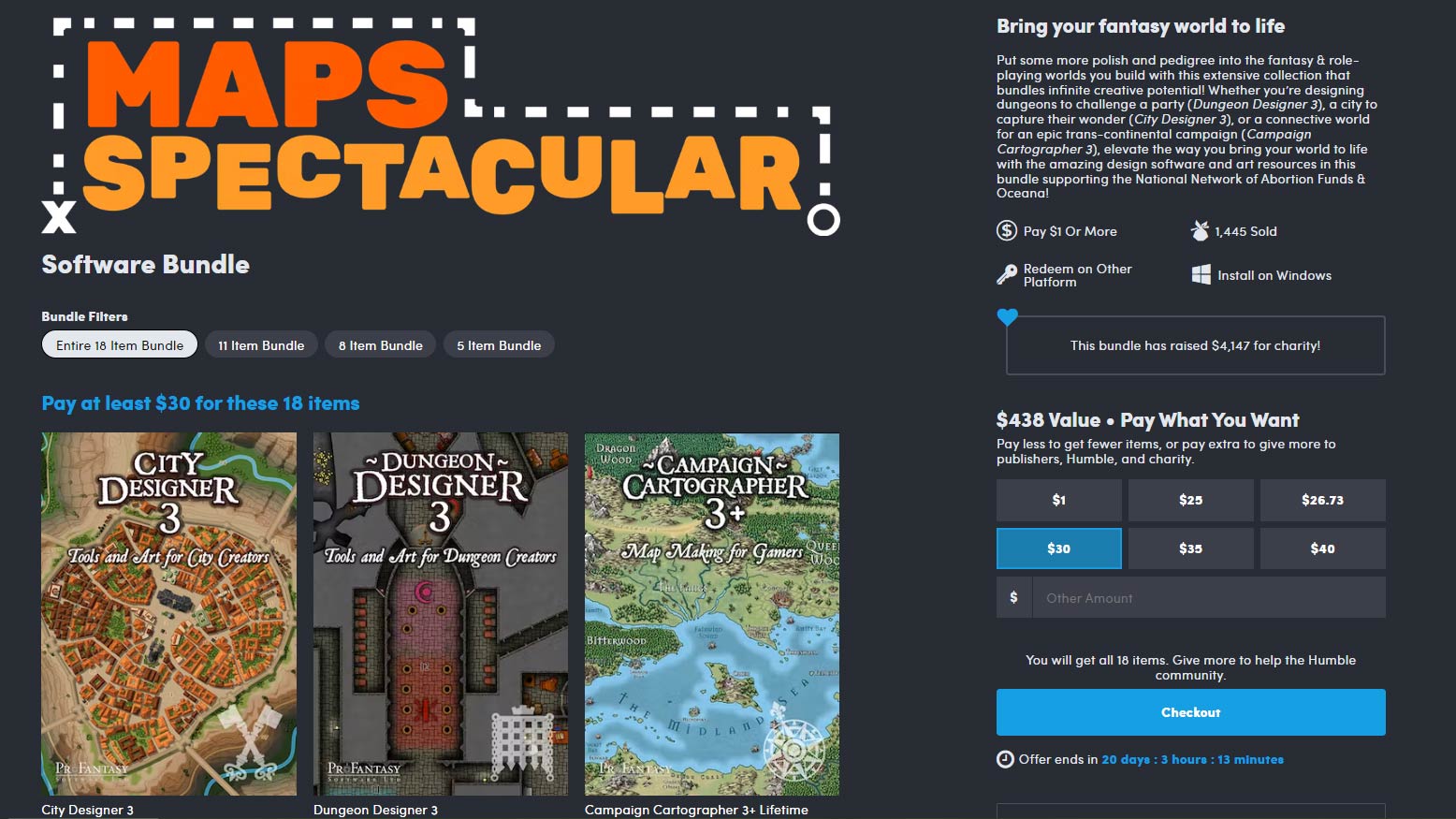 Humble Maps Spectacular Software Bundle helps indie devs build their game worlds