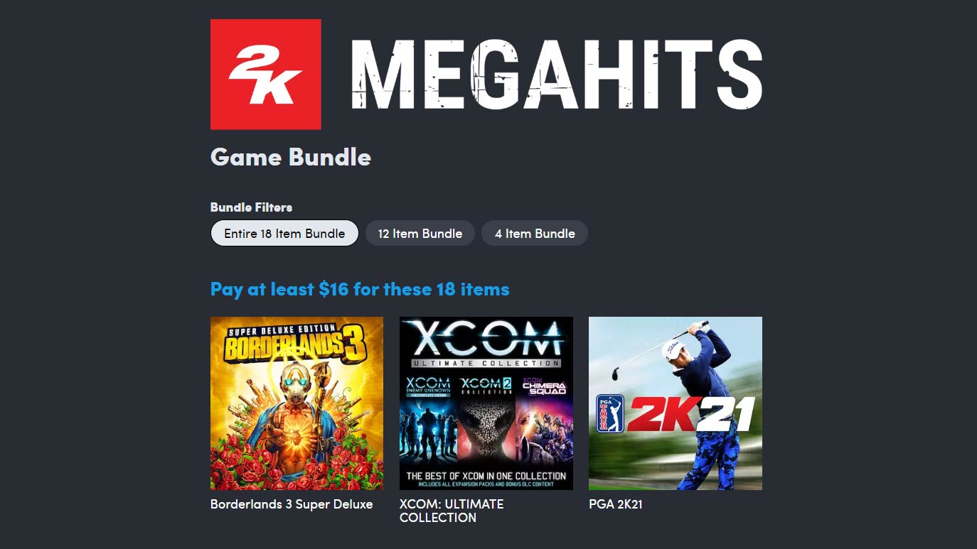 Humble Bundle packs 2K mega hits Borderlands 3, XCOM, Civilization VI, BioShock, and more