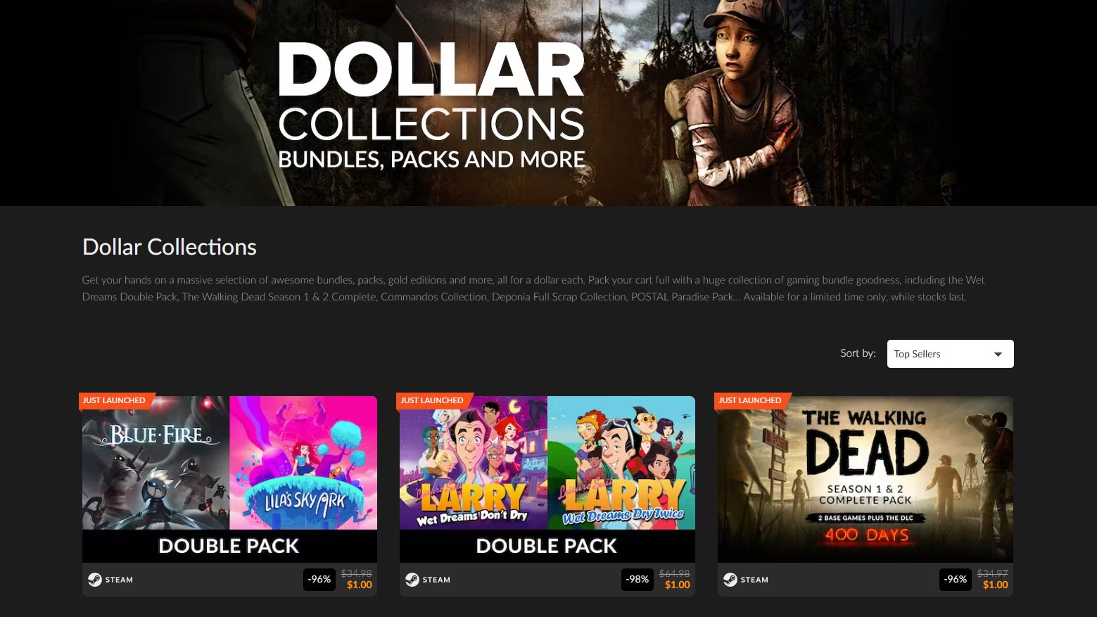 Fanatical has a bunch of game bundles for just $1