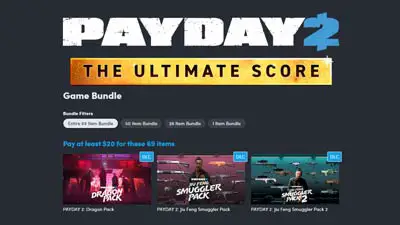 Latest Humble Bundle packs Payday 2 and a ton of DLC