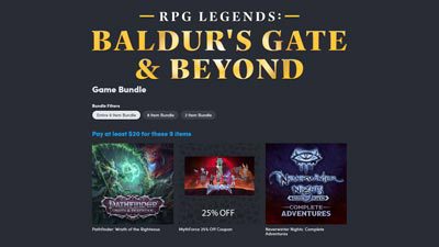 Humble RPG Legends Bundle packs Baldur’s Gate, Neverwinter Nights, Icewind Dale, and more