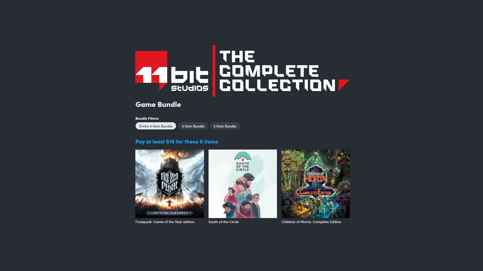 Humble Bundle 11 Bit Collection packs Frostpunk, Moonlighter, Children of Morta, and more