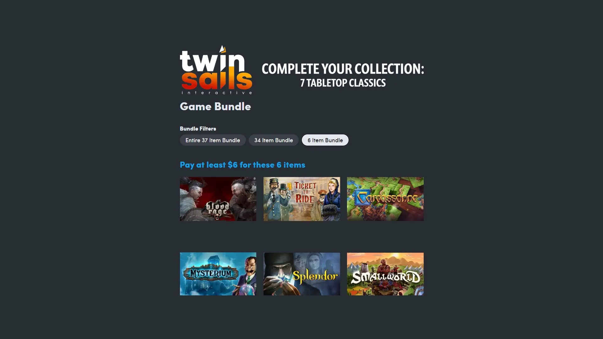 Humble Bundle Twin Sails Collection packs seven digital board games plus DLC