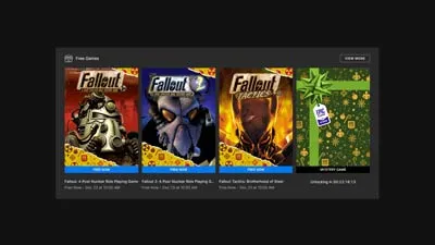 Fallout, Fallout 2, and Fallout Tactics free at Epic Games Store