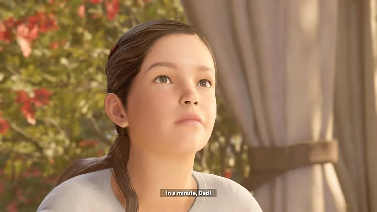 Lara Croft as a child
