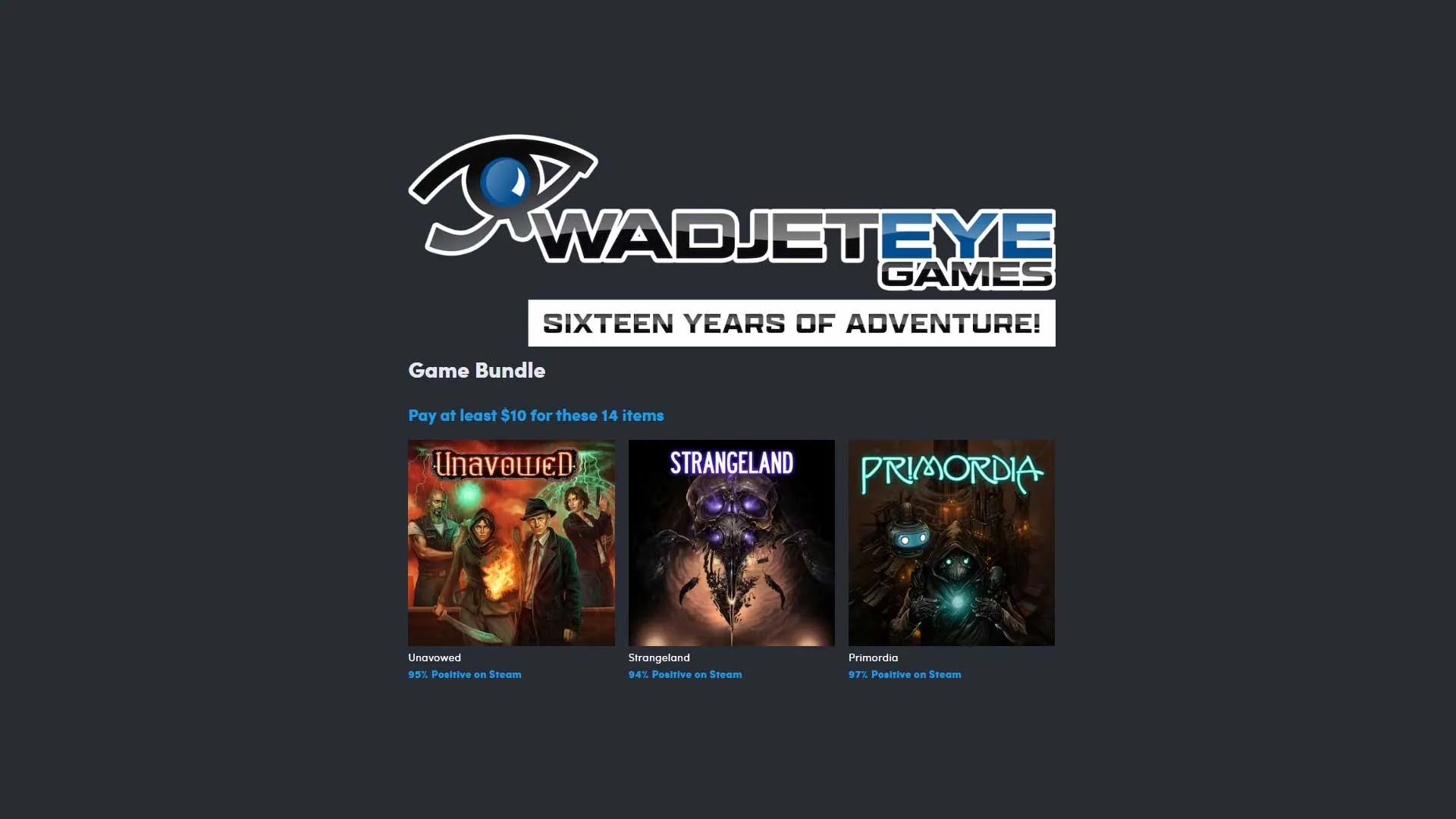Humble Wadjet Eye Games Bundle packs 13 adventure games for $10