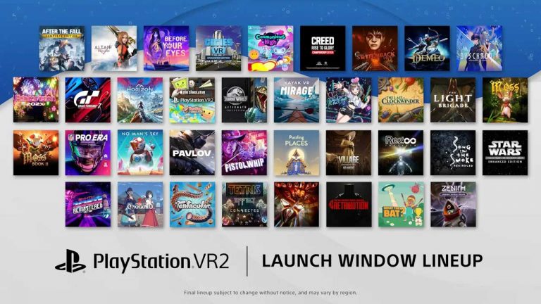 PlayStation VR2 launch lineup revealed