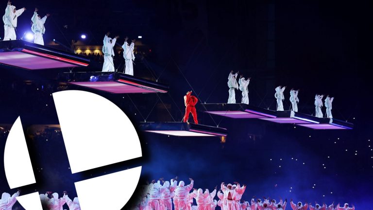 Rihanna’s Super Bowl Halftime Show looks like a Super Smash Bros. Ultimate stage