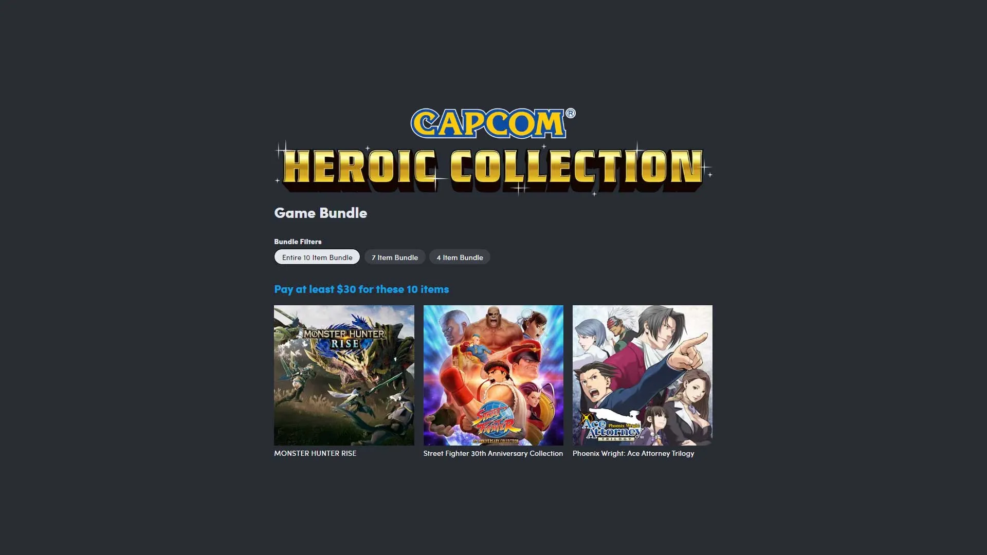 Humble Bundle Capcom games - Game Freaks