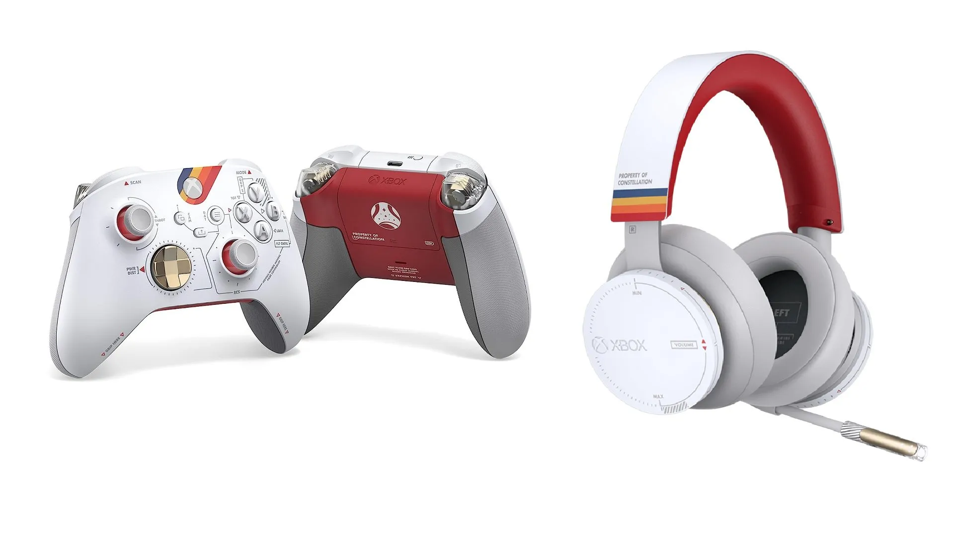 limited edition Xbox controller and headphone
